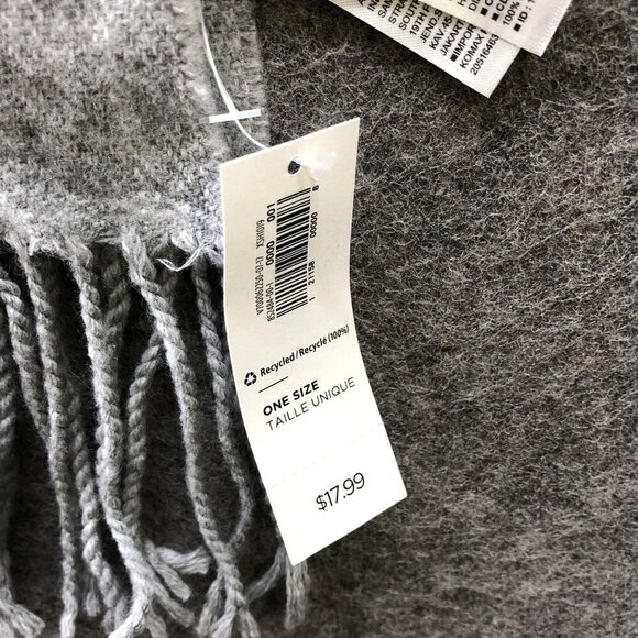 NWT Old Navy Winter Scarf Womens Mens Rectangle Fringe - Picture 7 of 8